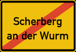 Ortsende Scherberg an der Wurm